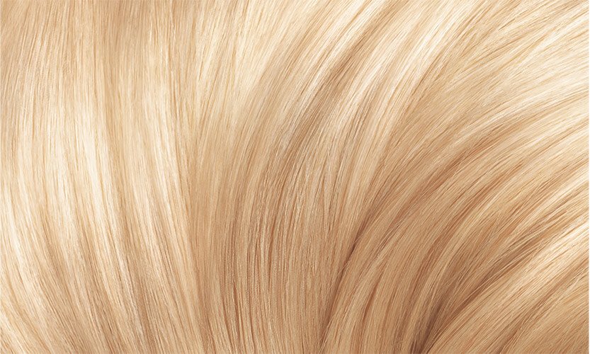 Haircolor 10 Lightest Blonde Excellence Creme Hair Swatch